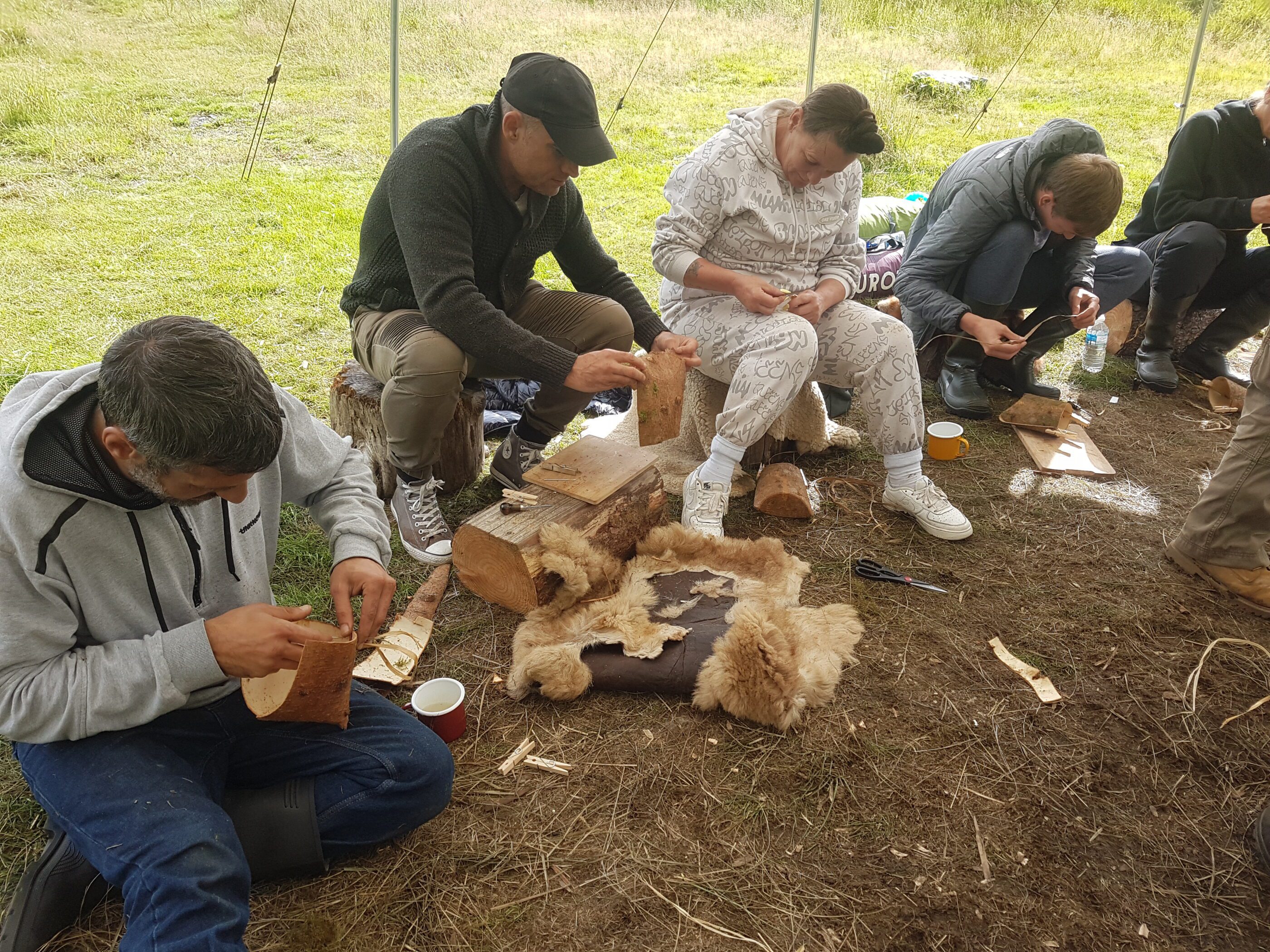 Making foraging bags